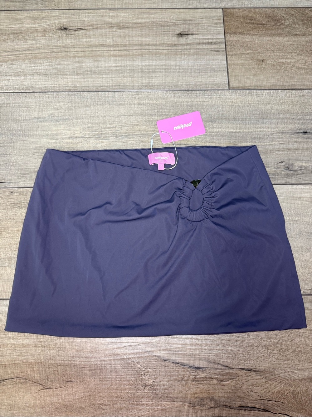 Edikted Plum NWT Ring Detail Mini Skirt M Y2K Going Out Club